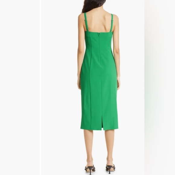 cinq a sept NWT MIDI ERICA DRESS Green SZ 0 ✨🔥🔥 - Picture 4 of 9